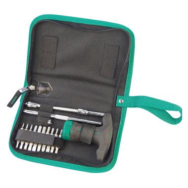 世達(dá)工具24件T形柄棘輪螺絲批組套09341