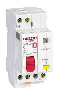 DELIXI德力西 CDB6PLEi“相線+中性線”剩余電流動(dòng)作斷路器