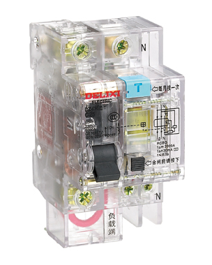 DELIXI德力西DZ47LET透明漏電保護斷路器