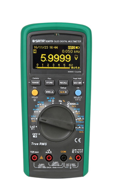 世達工具03079 OLED超亮智能真有效值萬用表