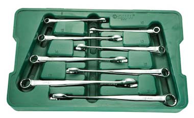 世達工具08005  8件加長型X柄兩用扳手組套