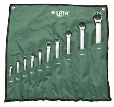 世達(dá)工具08012  10件全拋光雙梅花扳手組套