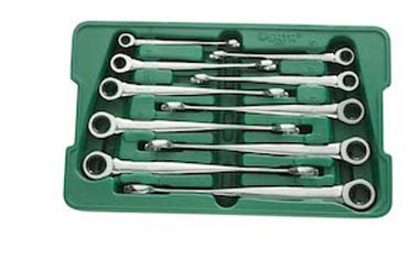 世達(dá)工具08016  10件加長型X柄兩用快扳組套