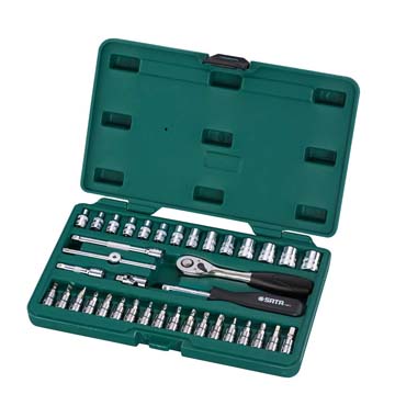 世達工具09002  38件6.3MM系列套筒組套