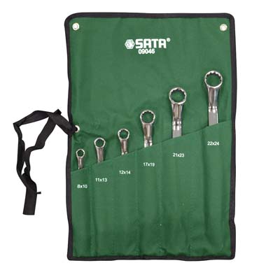 世達(dá)工具09046  6件全拋光雙梅花扳手組套