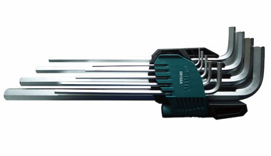 世達(dá)工具09103A 9件鉻釩鋼特長內(nèi)六角扳手組套