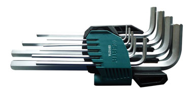 世達(dá)工具09107A 9件鉻釩鋼加長(zhǎng)內(nèi)六角扳手組套