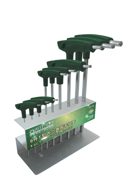 世達(dá)工具09118 9件T型內(nèi)六角扳手組套