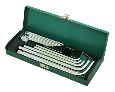 世達(dá)工具09141 14件加長球頭內(nèi)六角扳手組套