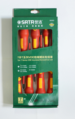 世達(dá)工具09303 7件T系列VDE絕緣螺絲批組套