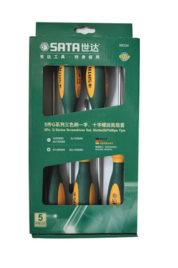 世達(dá)工具09334 5件G系列一字、十字螺絲批組套