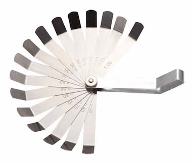 世達工具09402 16件套塞尺0.05-1.00MM