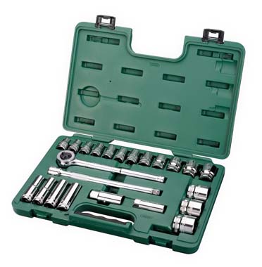 世達工具09526  23件12.5MM系列套筒組套