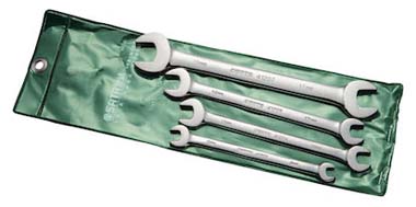 世達工具09530  4件全拋光雙開口扳手組套