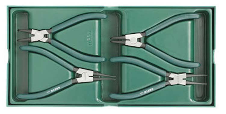 世達(dá)工具09911    工具托組套-4件卡簧鉗