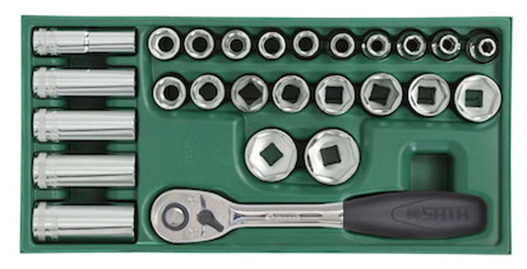 世達(dá)工具09915    工具托組套-26件12.5MM系列套筒