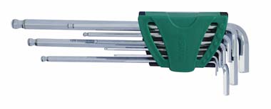 世達(dá)工具09105 9件加長(zhǎng)球頭內(nèi)六角扳手組套