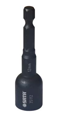 世達(dá)工具35112  1/4"系列磁性風(fēng)動(dòng)六角尾套筒 12mm