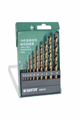 世達(dá)工具52810 10件直柄含鈷麻花鉆組套