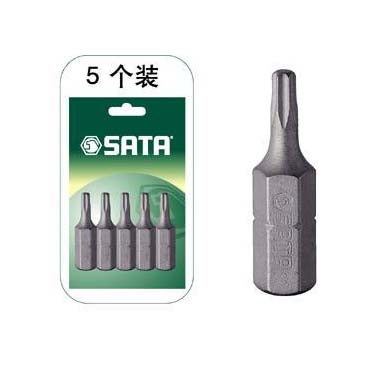 世達工具59232 5件套6.3MM系列25MM長花形旋具頭T10