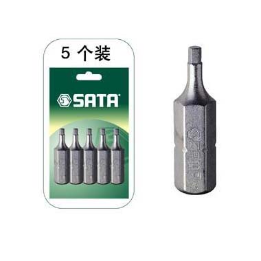 世達工具59251 5件套6.3MM系列25MM長六角旋具頭2MM