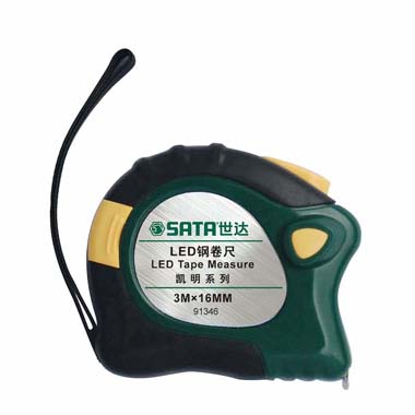 世達工具91346 凱明LED鋼卷尺3Mx16MM