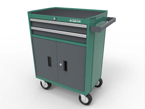 世達(dá)工具95123    汽修2抽屜工具車770x470x896MM