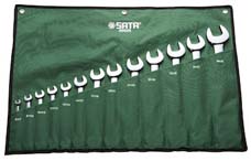 世達(dá)工具09029  13件全拋光雙開(kāi)口扳手組套