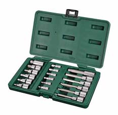 世達工具09053  18件6.3x12.5MM系列六角旋具套筒組套