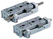 SMC氣缸MXQR氣動滑臺／雙面型