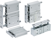 SMC氣缸MGPW帶導(dǎo)桿的薄型氣缸／寬型