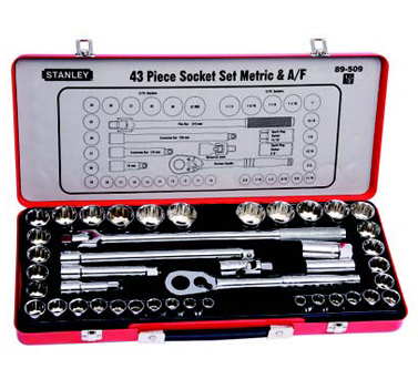 STANLEY史丹利工具89-509-22 43件套12.5MM系列公英制組套