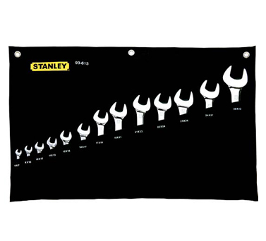 STANLEY史丹利工具93-613-22 13件套公制精拋光雙開(kāi)口扳手