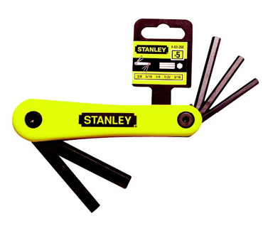STANLEY史丹利工具 5件套英制折疊式內(nèi)六角扳手