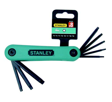 STANLEY史丹利工具 8件套折疊式花形扳手