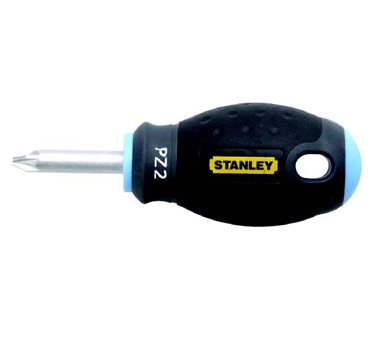 STANLEY史丹利工具 三色柄米字螺絲批（短款）