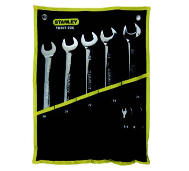 STANLEY史丹利工具TK907-23C 8件公制兩用長扳手套裝