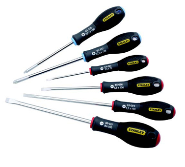 STANLEY史丹利工具65-428-14 6件套三色柄螺絲批
