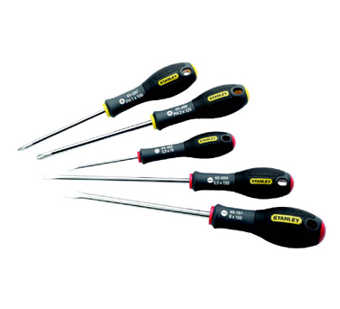 STANLEY史丹利工具65-436-14 5件套三色柄螺絲批