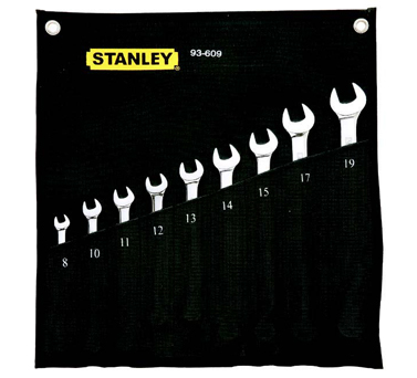 STANLEY史丹利工具94-400-22 11件套英制精拋光兩用長(zhǎng)扳...