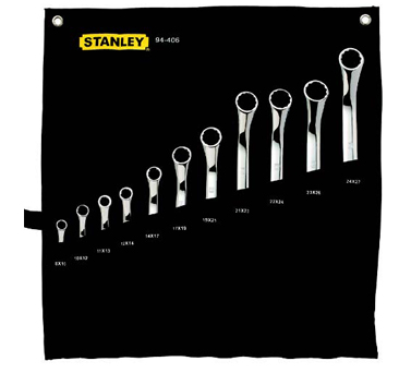 STANLEY史丹利工具94-406-23 11件套公制精拋光45°角...