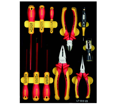 STANLEY史丹利工具LT-012-23 11件套專業(yè)級絕緣工具托
